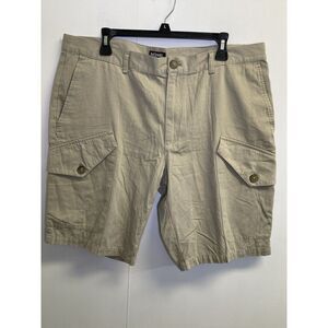 Michael Kors Mens Size 38 Cargo‎ Shorts Flat Front Cotton Khakis